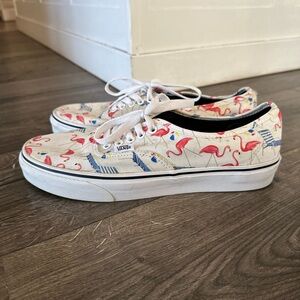 Vans Authentic 721356 Beach Chair Flamingo Sneaker Shoes Off the Wall Womens 11